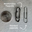 Low Profile Multifunction Paperclips - 4 Pack